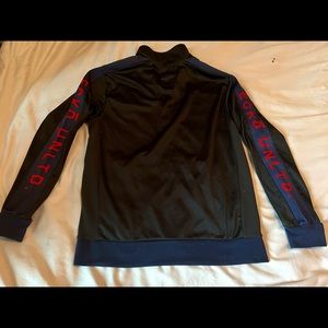 Mens Ecko Unltd black jersey Jacket // Lg